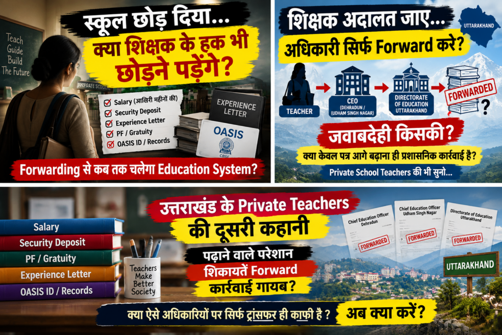 जब शिक्षक स्कूल छोड़ता है, क्या उसकी मेहनत भी स्कूल में बंधक हो जाती है?